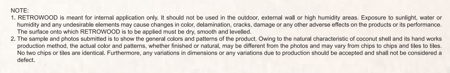 RetroWood — specifications